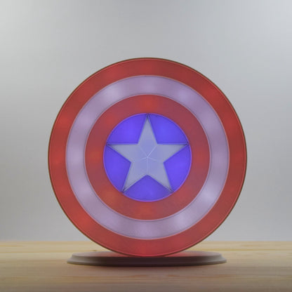 Luce da Notte, luce notturna, Captain-America, Luminaria, Luminarie Salentine, Puglia, Compostabile, Led, Stampa 3D, Illuminazione, I Luminari